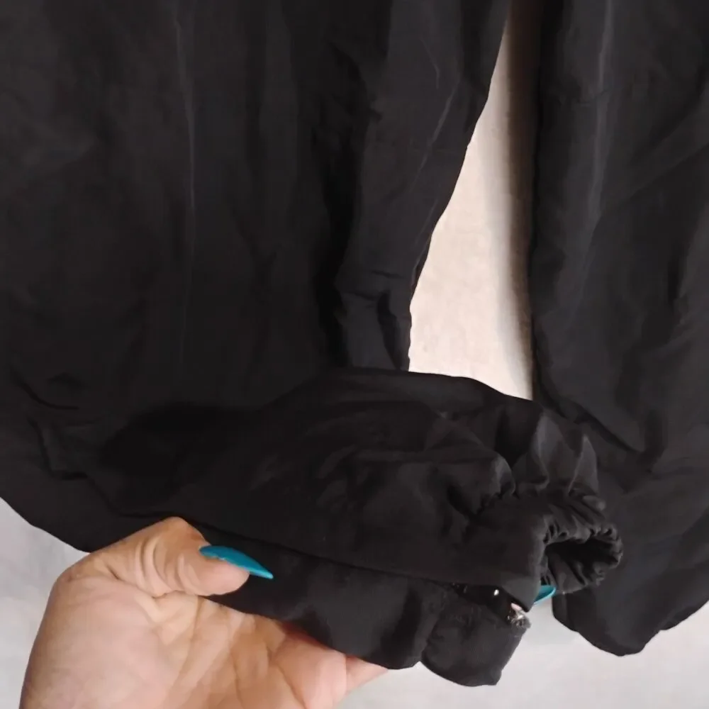 US Military IPFU Physical Fitness Training Wind Breaker Pants XL Black Nylon 90s